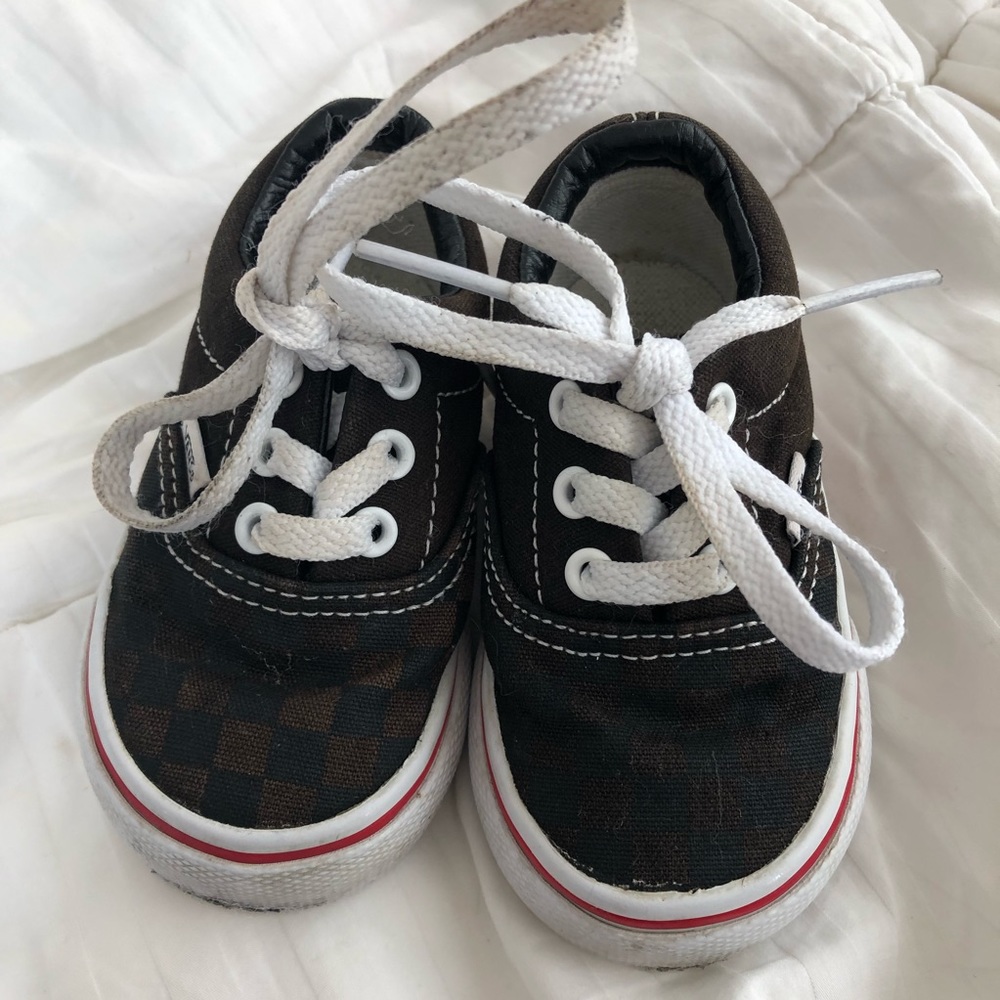 Black Checkered Baby Vans